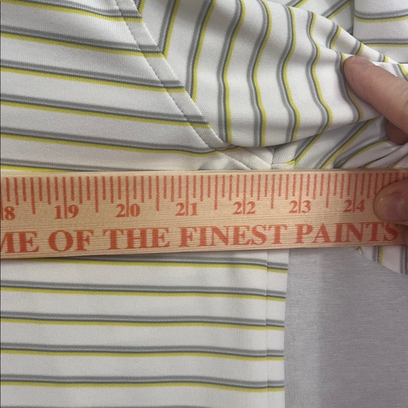 Men's Under Armour Loose Heat Gear Sz XL Polo Shirt Short Sleeve Striped - Picture 11 of 14